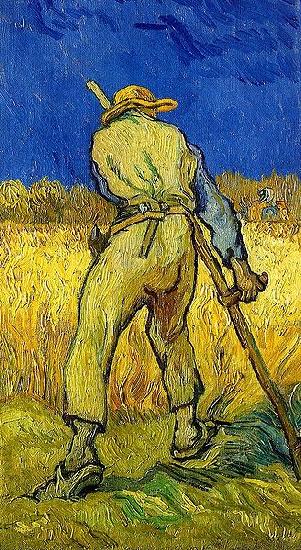 Vincent Van Gogh Reaper oil painting picture